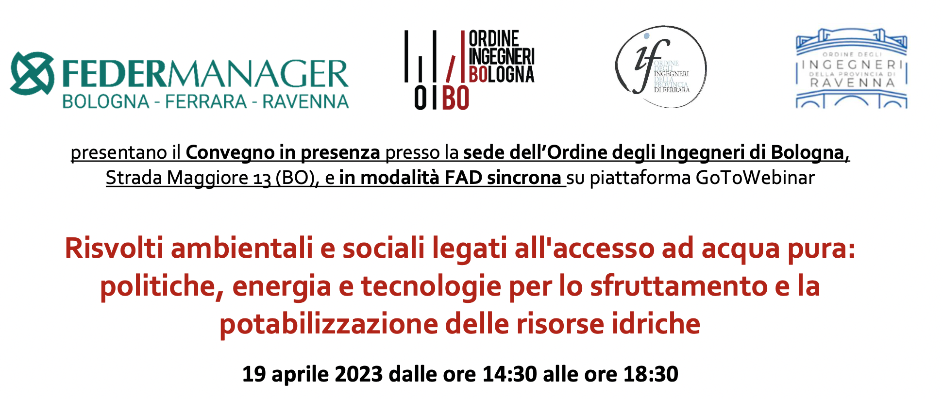 Risvolti ambientali e sociali legati all'accesso ad acqua pura: politiche, energia e tecnologie per lo sfruttamento e la potabilizzazione delle risorse idriche